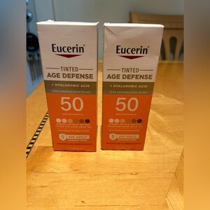 Set of 2 Eucerin Tinted Age Defense SPF 50 Sunscreen